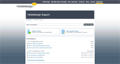 Desktop Screenshot of help.heideldesign.com